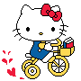 HelloKittyBicycle Discord Emoji