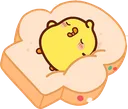 PSleepingOnBread