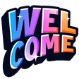 WelcomeOrangePinkBlue112 Discord Emoji
