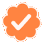 Verified Orange Discord Emoji
