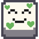 pixel_emoji_smiling_hearts_green Discord emoji