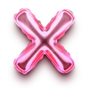 2164letterxfoilballoon