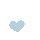 A pixel gif of blue floating hearts A pixel gif of blue floating hearts