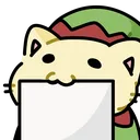 catHoldingsign Discord Emoji