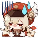 KleeAshamed Discord sticker from The Advanced Nurturing High School