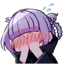 nazuna_blush Discord sticker from The Advanced Nurturing High School