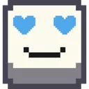 pixelemojihearteyesblue Discord Emoji