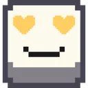 pixelemojihearteyesyellow