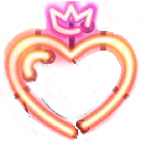 neonheartorange Discord Emoji
