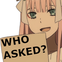 ANICHAT_WhoAsked Discord sticker from The Advanced Nurturing High School