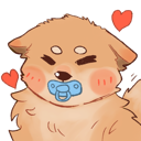 fluffy_paci_heart_dog Discord emoji