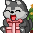pW_wolfGiftHappy Discord emoji