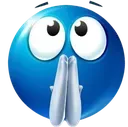 blue_guy_pray Discord Emoji