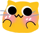 BlobCatFlushed Discord Emoji
