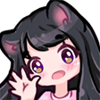 ZP2UNnorcatgirlwave2 Discord emoji