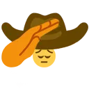 pensivecowboywithbighatANDsalute