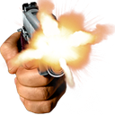 gun_in_hand_firing Discord emoji