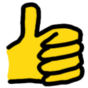 thumbsup Discord sticker from Speakeasy