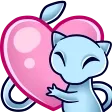MewHugHeart Discord Emoji