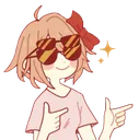 sayori_fingerguns