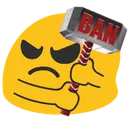 Blob Ban Hammer Discord Emoji