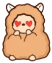 LlamaHeartEyes