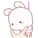 a_bunny_cute_pinch_cheeks Discord emoji