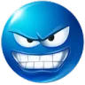 blueSneakySmil Discord Emoji