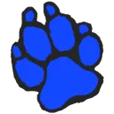 Blue Paw Discord Emoji