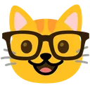 Nerd Cat Nerd_Cat Discord Emoji