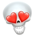 KE_skullhearteyes Discord emoji