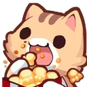 Popcorn Cat Discord Emoji