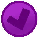 Purple Checkmark Discord Emoji