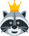4635_Crown_Raccoon_Remade Discord Emoji