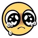 staredown_cry Discord Emoji