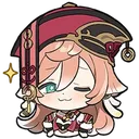 Y3_Yanfei_Pleased Discord Emoji