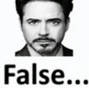 false