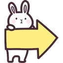 BunnyArrowRight Discord Emoji