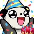 Panda Birthday Discord Emoji