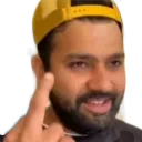 Rohitmiddlefinger