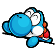 YoshiBongoEmoteLightBlue112x112 Discord Emoji