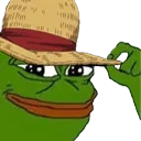 Straw_Hat_Pepe Discord Emoji