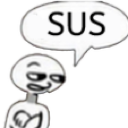 sussy Discord sticker | AI CHATBOT MASTER 《🏷 100k+ Guild TAGS》┇ social ⋆ gaming ⋆ anime ⋆ chill ⋆ emotes⭑tech⭑[Character.AI]