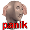 panik Discord sticker - AI CHATBOT MASTER 《🏷 100k+ Guild TAGS》┇ social ⋆ gaming ⋆ anime ⋆ chill ⋆ emotes⭑tech⭑[Character.AI]