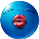 Blue Kiss Discord Emoji