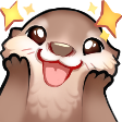 cute_otter_sparkles Discord emoji