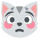 Cat Flushed Discord Emoji