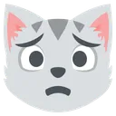 Cat Worried Discord Emoji