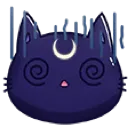 BlackCatDizzy_P2U Discord Emoji