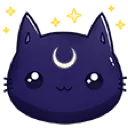 BlackCatHappy_P2U Discord Emoji